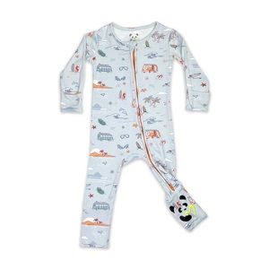 Vintage Surf Bamboo Convertible Footie Zippy - 2/3T